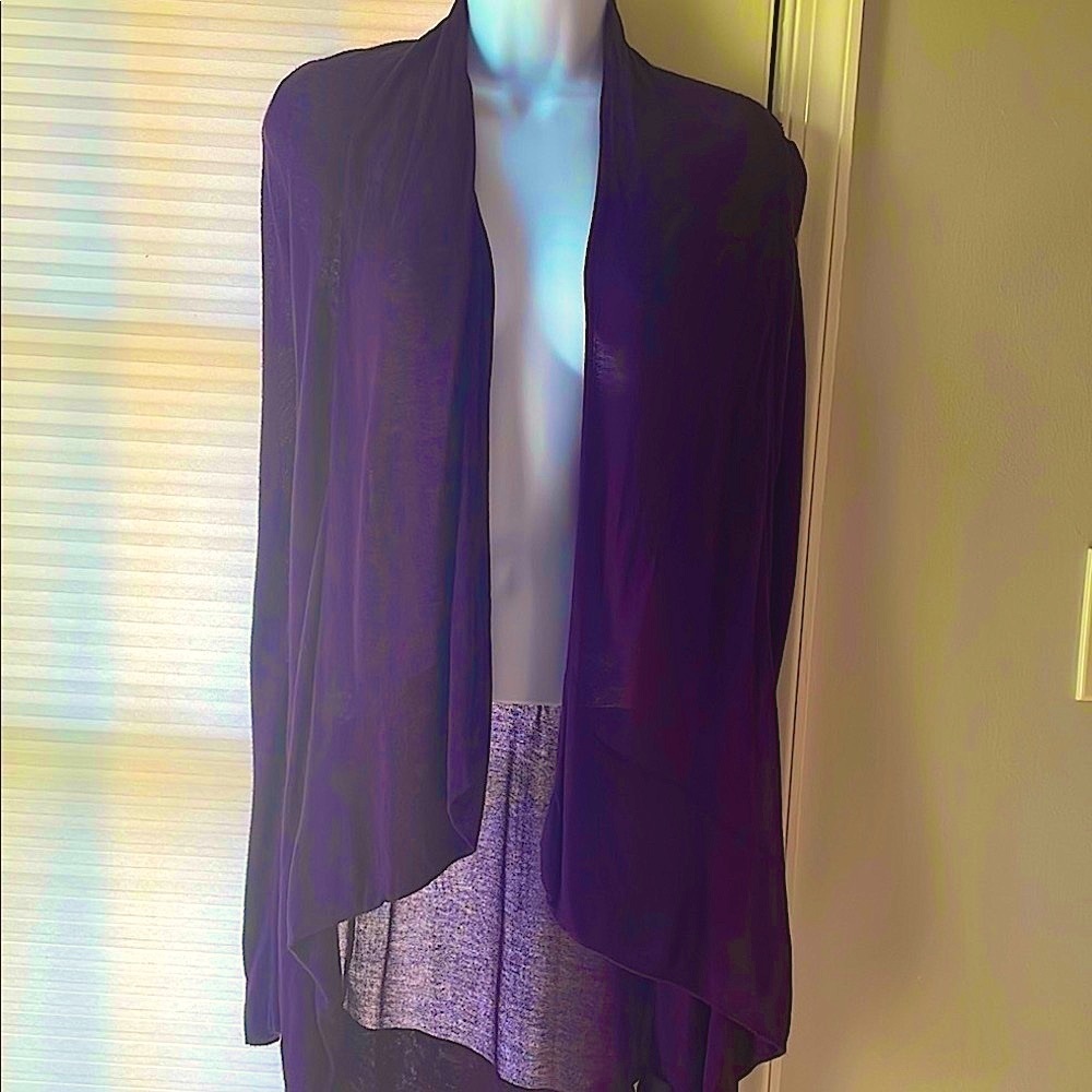 Mossimo Purple Open Front Cardigan Sweater Size XS